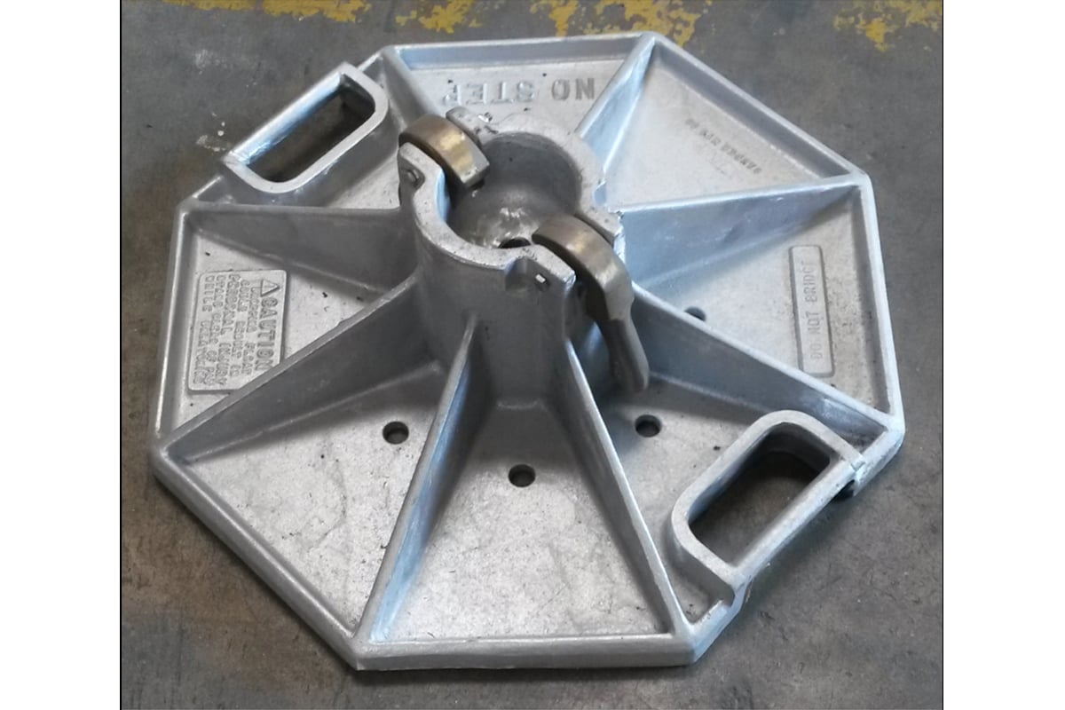 Aluminum Manitex Crane Outrigger Pads Part 4000571.001